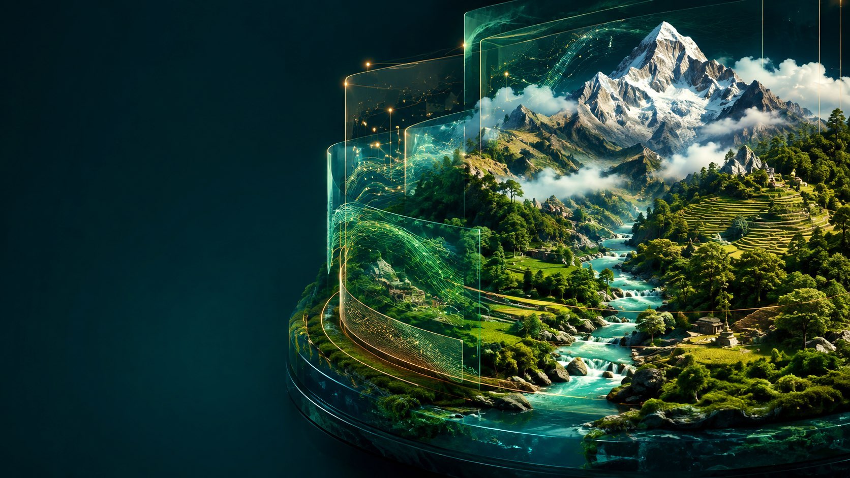 Concept artwork for the national registry and climate-data initiative