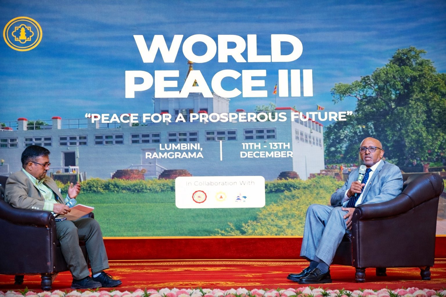 World Peace Program convening pictured in the company profile